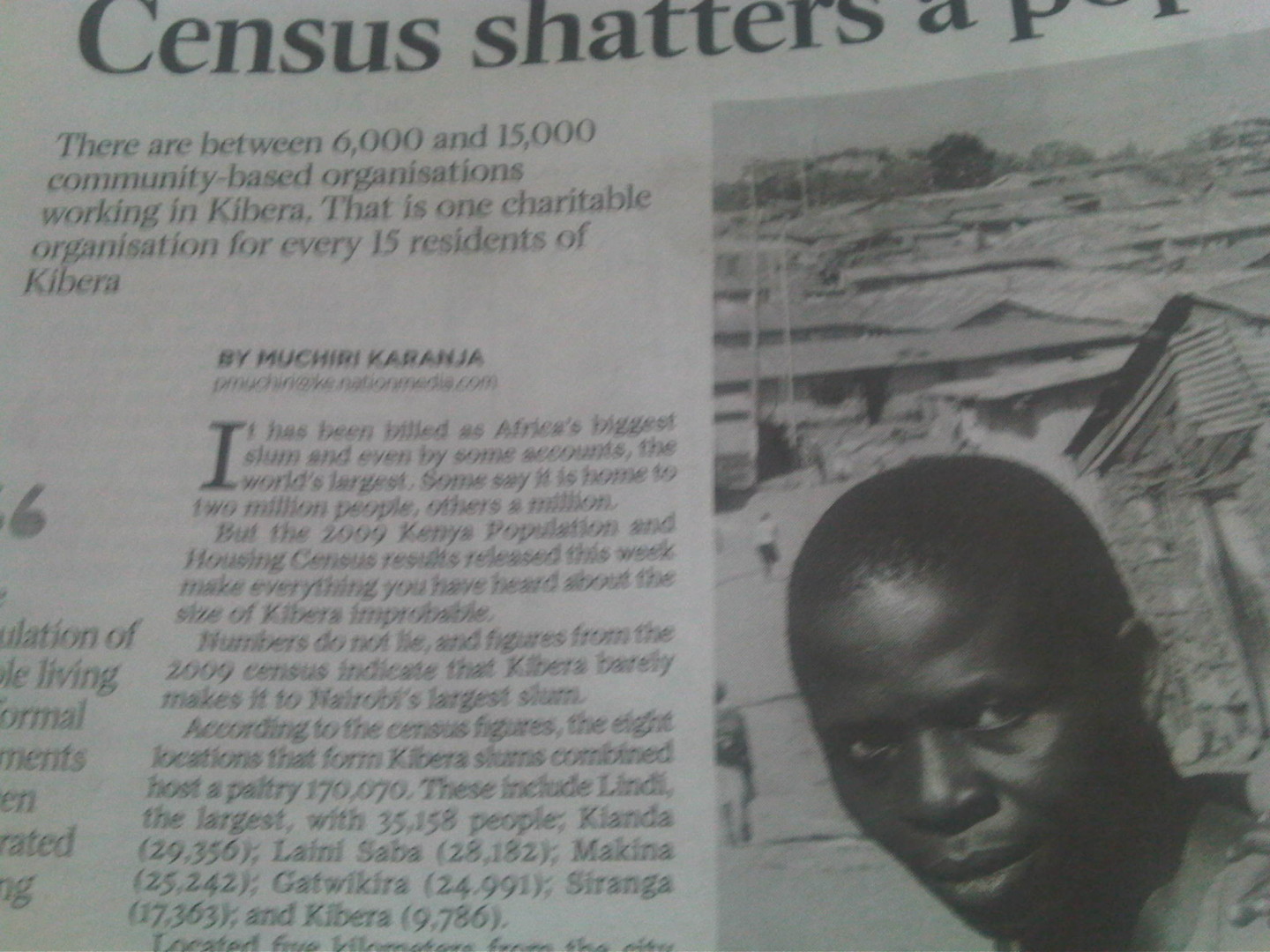 KIbera Article Daily Nation